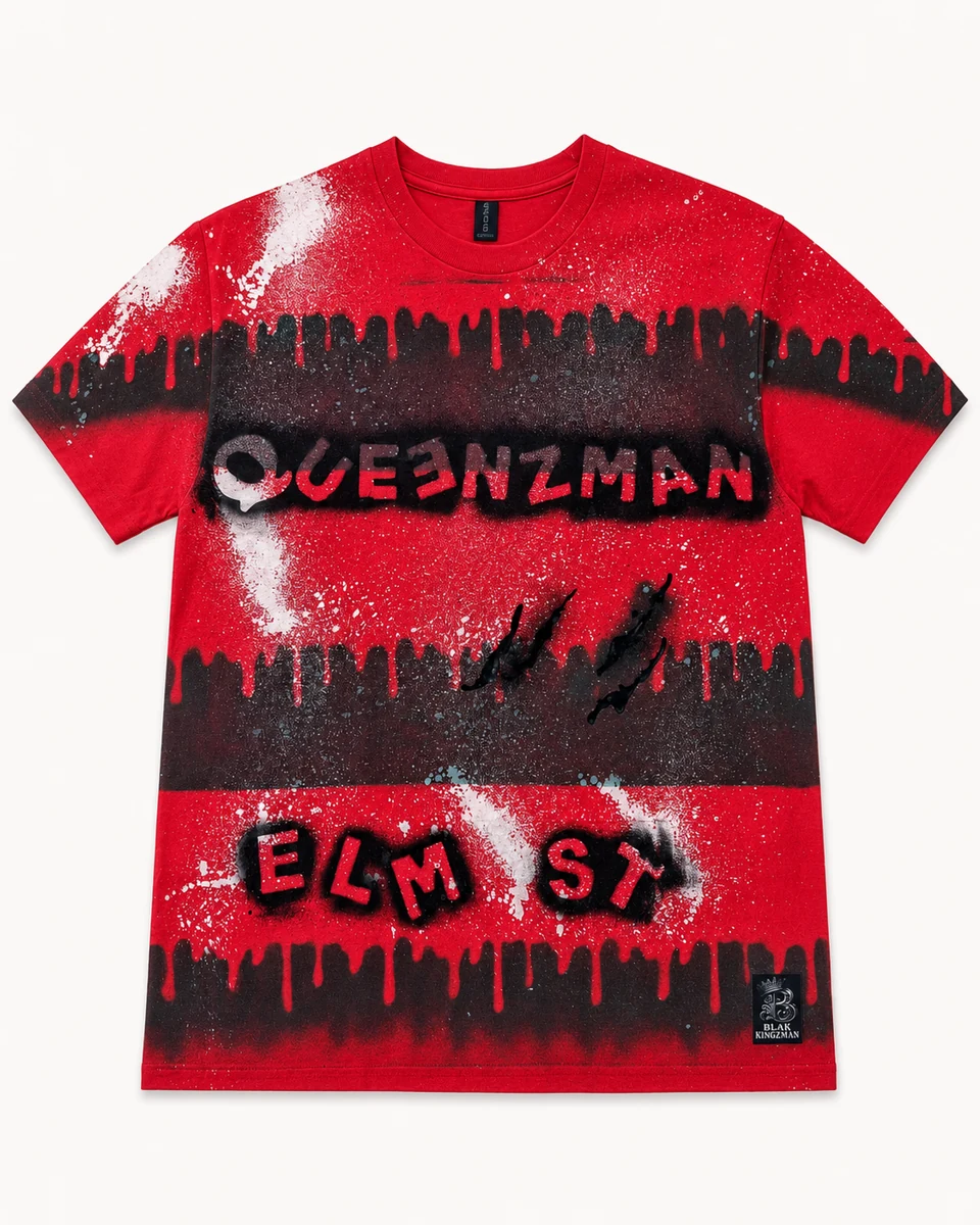 Queenzman Elm St Tee – red front
